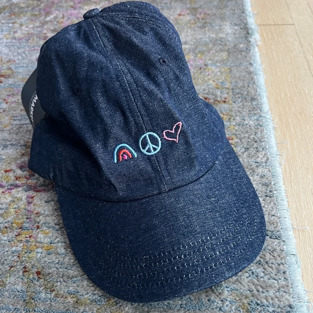 Nordstrom To the‎ Market Peace, Love, and Denim Embroidered Baseball Cap
